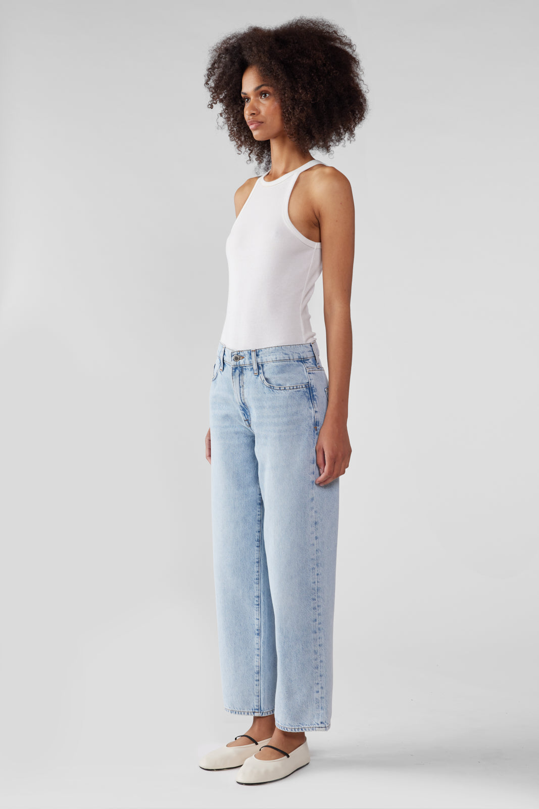 Kelly Mid-rise Cropped Straight Leg - Spring Indigo