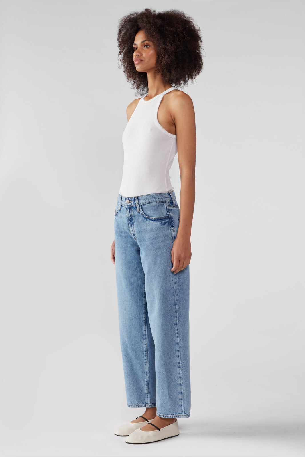 Kelly Mid-rise Cropped Straight Leg - Prime Indigo