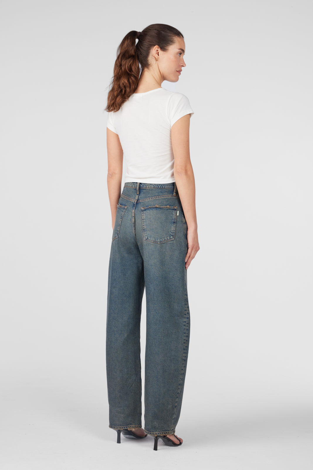 Gerri Barrell Leg Jean - Malibu Vintage Indigo