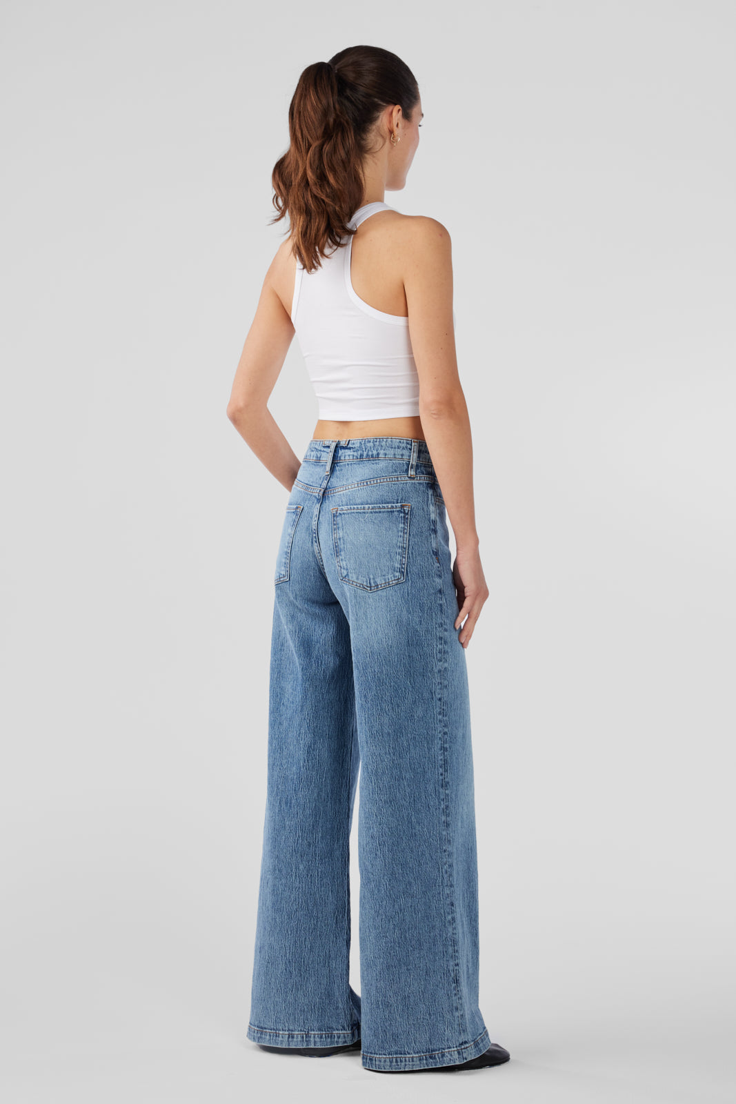 Fonda High Rise Wide Leg - Prime Indigo