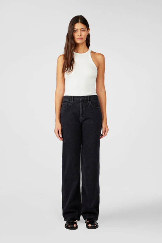 Ms. Keaton High Rise Baggy Jean - Loved Black