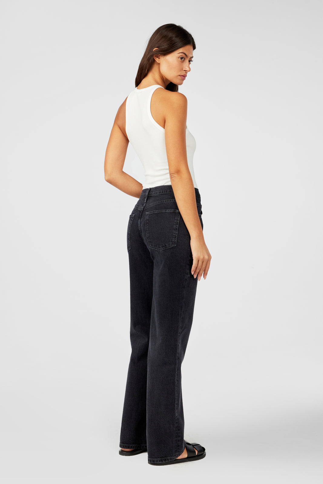 Ms. Keaton High Rise Baggy Jean - Loved Black