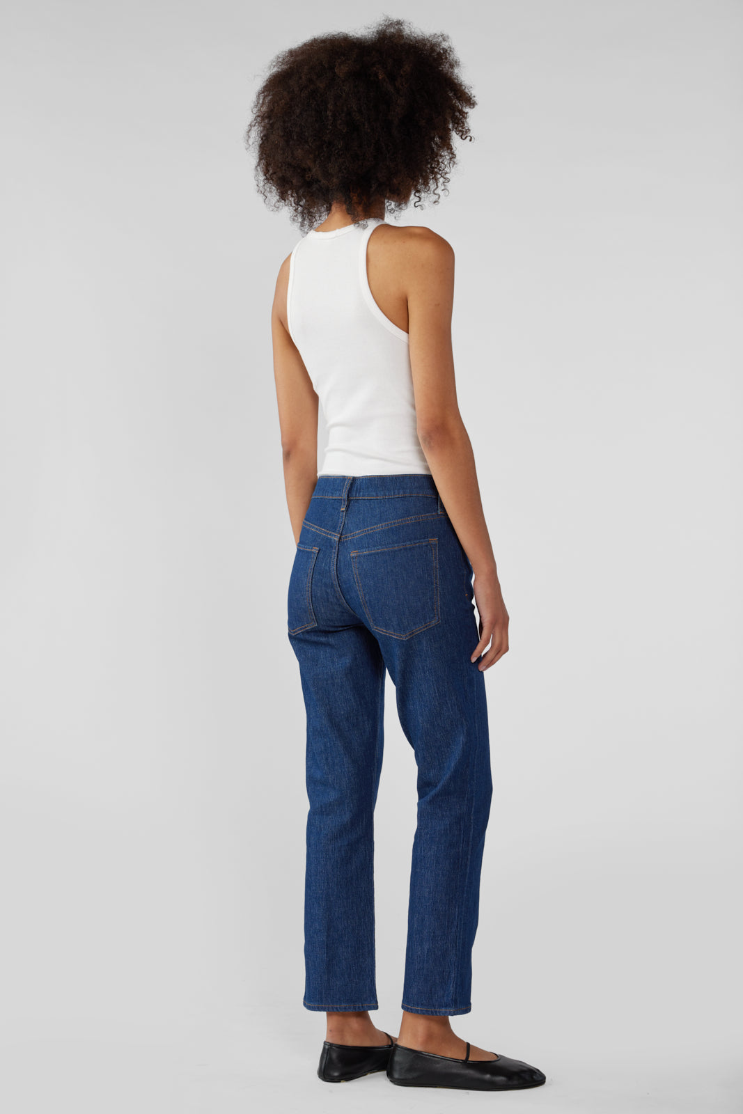 Kate Mid Rise Cropped Slim - Dark Indigo