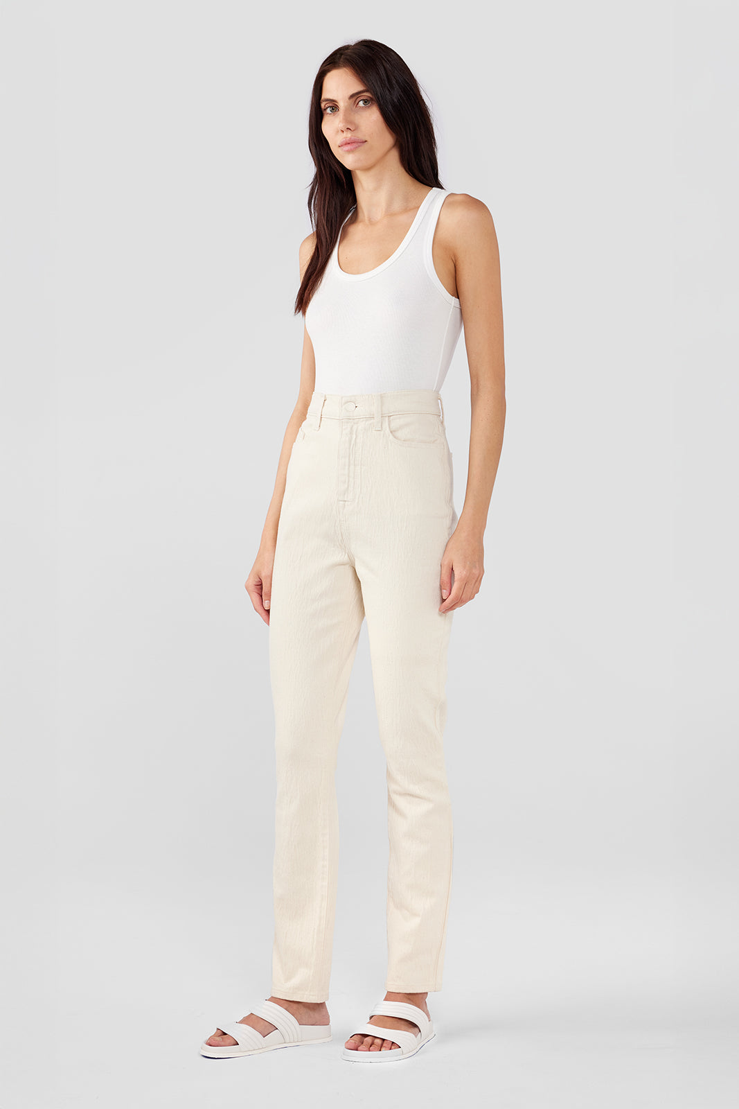 Ava High-Rise Retro Skinny Jean - Off-White