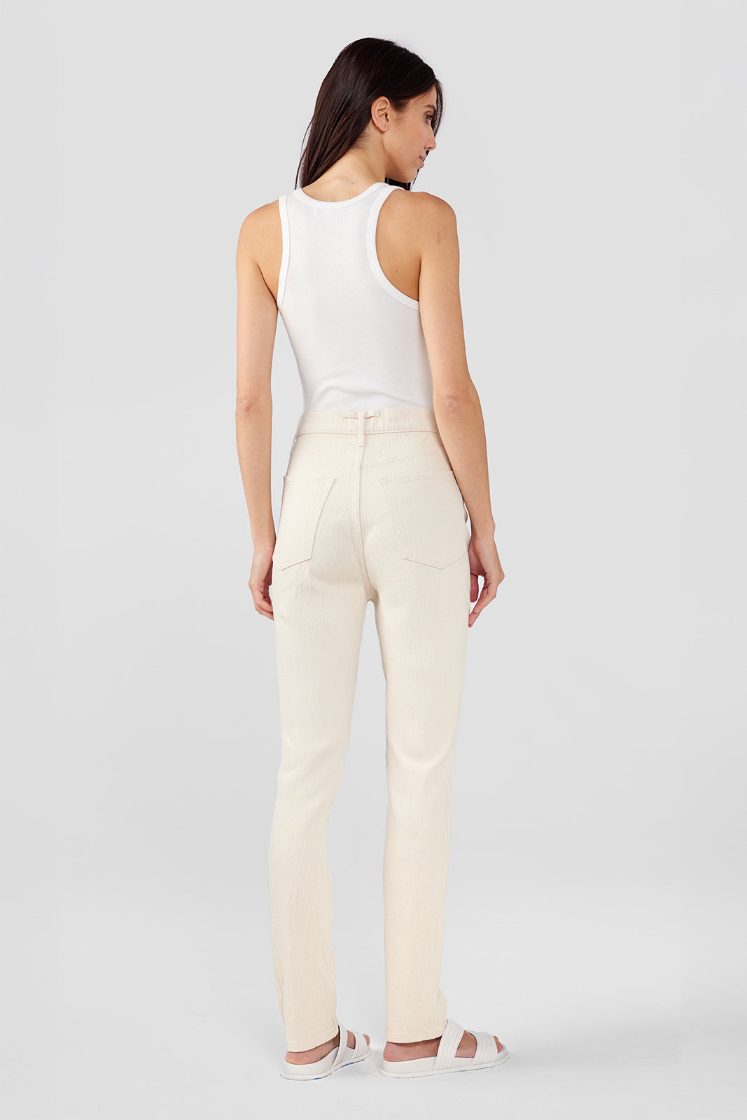 Ava High-Rise Retro Skinny Jean - Off-White