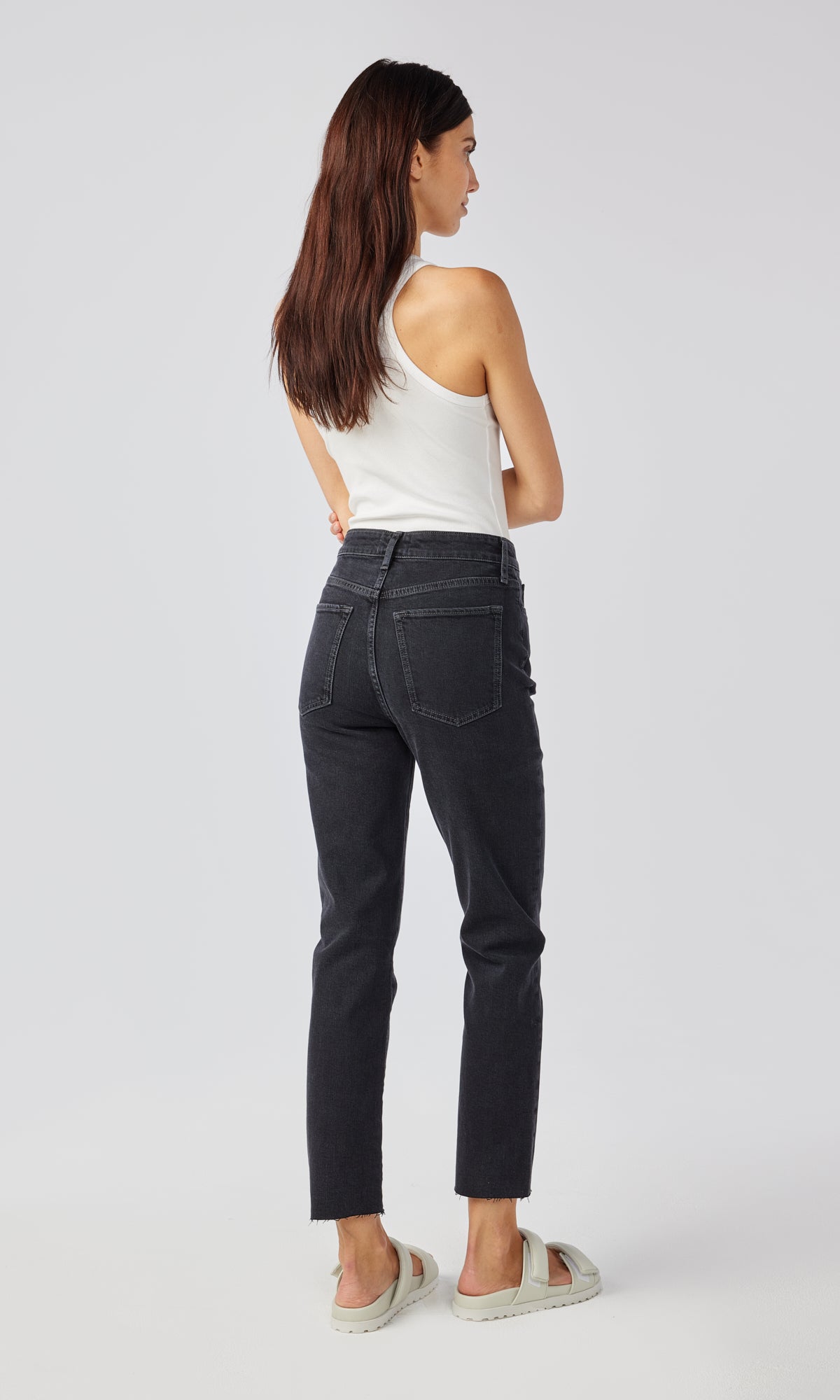 Hawn High Rise Crop Loose Skinny - Loved Black